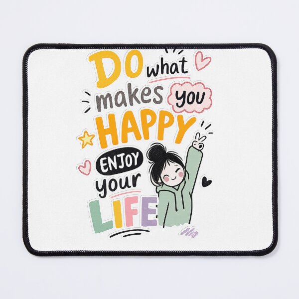 Item preview, Happy Life Doodle Sticker Art designed and sold by nncreator.