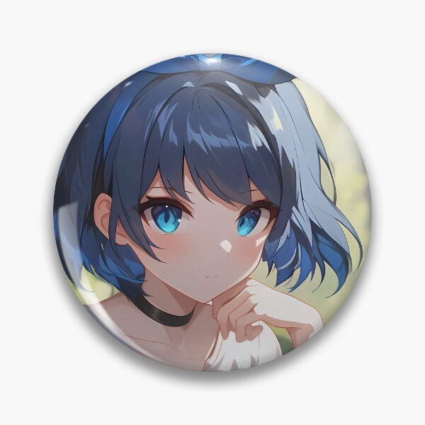 Item preview, Ruka Sarashina Rent A Girlfriend Blue Bow Cafe Mood designed and sold by earlobejerk.