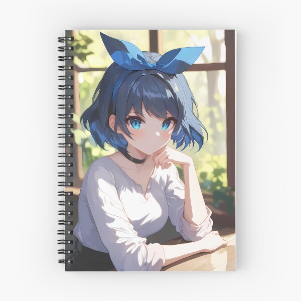 Item preview, Ruka Sarashina Rent A Girlfriend Blue Bow Cafe Mood designed and sold by earlobejerk.