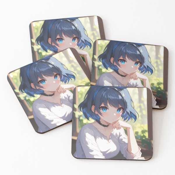 Item preview, Ruka Sarashina Rent A Girlfriend Blue Bow Cafe Mood designed and sold by earlobejerk.