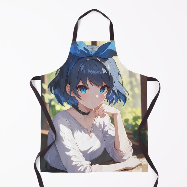 Item preview, Ruka Sarashina Rent A Girlfriend Blue Bow Cafe Mood designed and sold by earlobejerk.