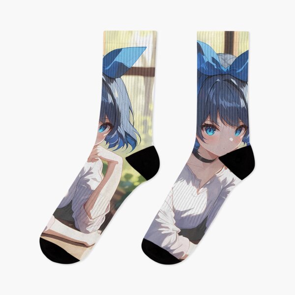 Item preview, Ruka Sarashina Rent A Girlfriend Blue Bow Cafe Mood designed and sold by earlobejerk.