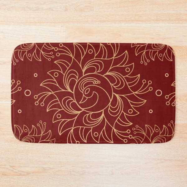 Item preview, Luxury Gold Floral Mandala Seamless Pattern Design designed and sold by NadDot.