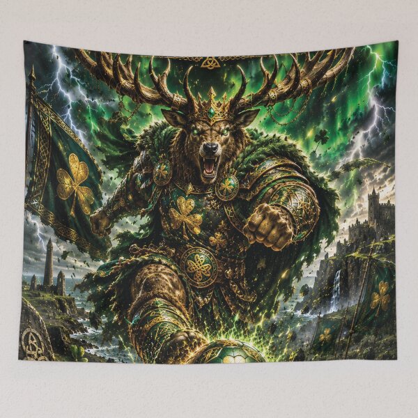 Item preview, Ireland Celtic Stag Warrior | World Cup Warriors 2026 Fan Art designed and sold by batcoprod.