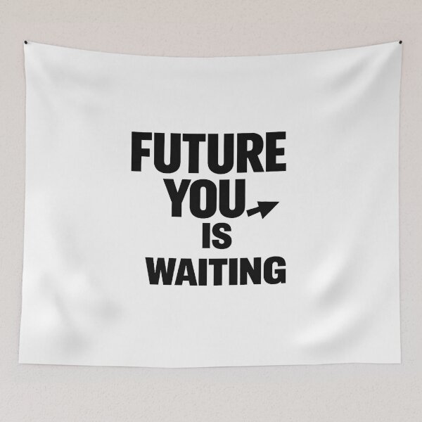 Item preview, Future You Is Waiting – Minimal Motivation Design designed and sold by Lovestickerco.