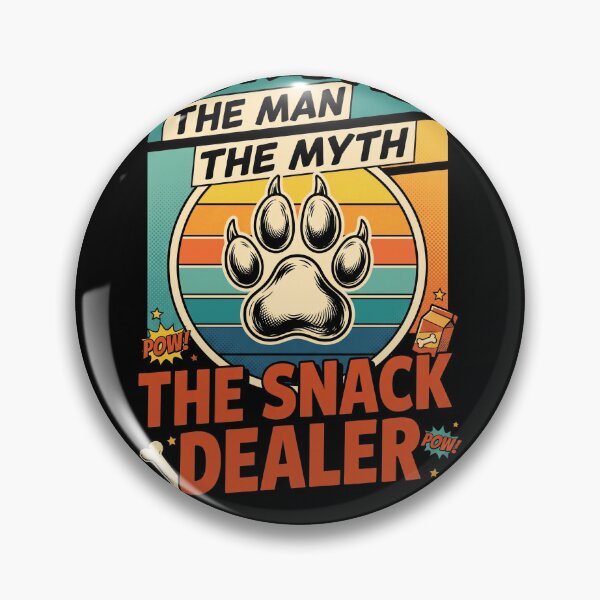 Item preview, Retro Comic Fur Dad The Man The Myth The Snack Dealer Funny Dog Father designed and sold by Vermanartist.