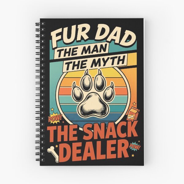 Item preview, Retro Comic Fur Dad The Man The Myth The Snack Dealer Funny Dog Father designed and sold by Vermanartist.