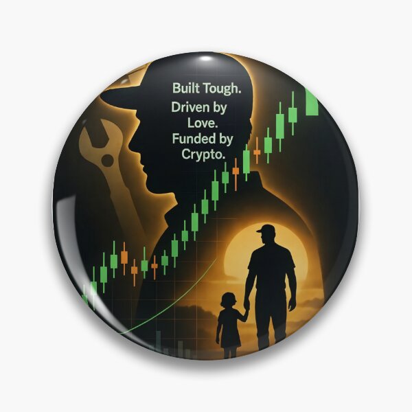 Item preview, Built Tough Funded By Crypto Trading Dad Gift designed and sold by Hazelartdesign.