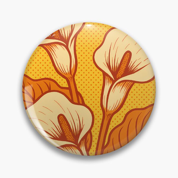 Item preview, Retro Pop Art Poster Illustration of Zantedeschia (Calla Lily) | Bold Floral Botanical Print with Elegant Curved Petals & Minimalist Color Blocking | Vintage Nature Wall Art Decor designed and sold by PaintedPixels01.