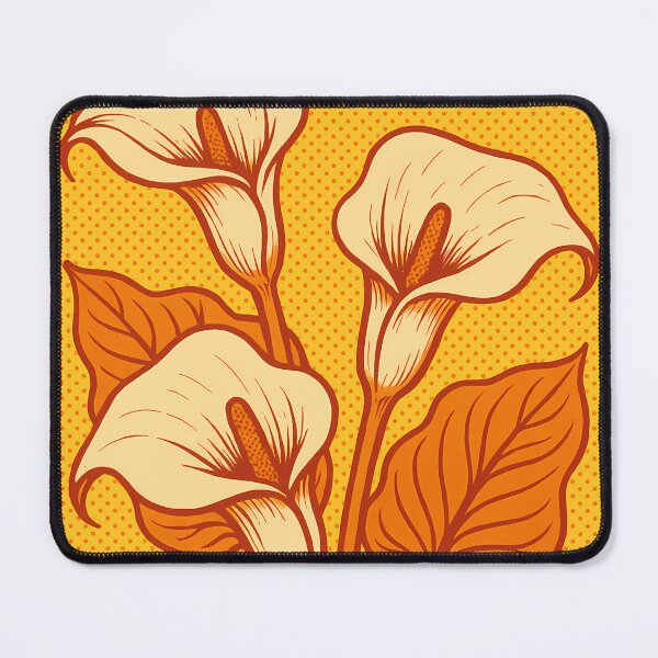 Item preview, Retro Pop Art Poster Illustration of Zantedeschia (Calla Lily) | Bold Floral Botanical Print with Elegant Curved Petals & Minimalist Color Blocking | Vintage Nature Wall Art Decor designed and sold by PaintedPixels01.