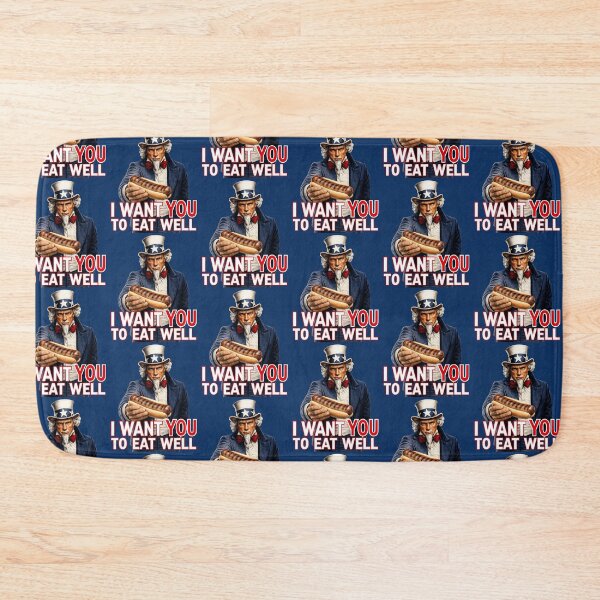 Item preview, Uncle Sam Hot Dog Patriotic BBQ Grilling Humor designed and sold by TheTrendsDesk.