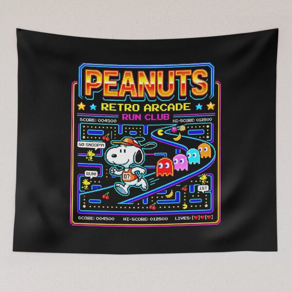 Item preview, Peanuts Retro Arcade Run Club Peanuts Snoopy Gaming Runner designed and sold by LysiTHWIP.