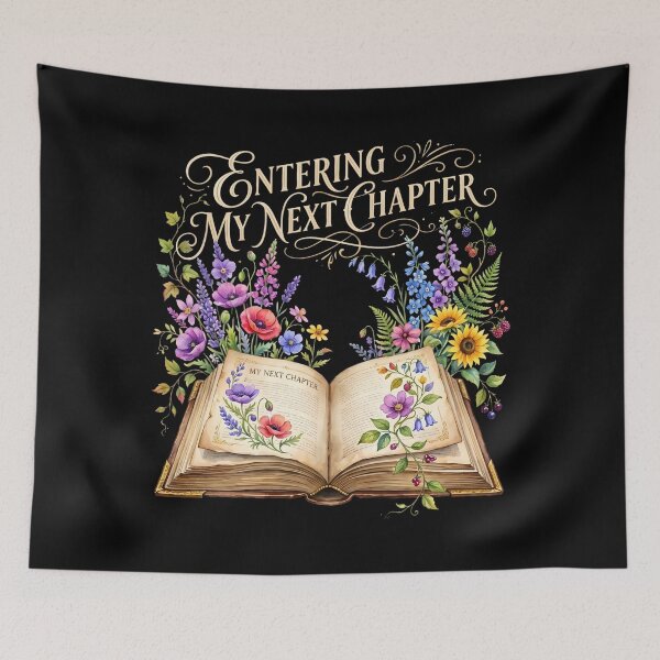 Item preview, Entering My Next Chapter Magical Floral Book Art designed and sold by SplashTastic.