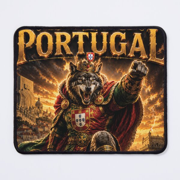 Item preview, Portugal Lusitanian Wolf King | World Cup Warriors 2026 Fan Art designed and sold by batcoprod.