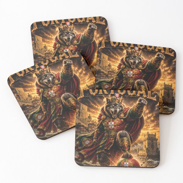 Item preview, Portugal Lusitanian Wolf King | World Cup Warriors 2026 Fan Art designed and sold by batcoprod.
