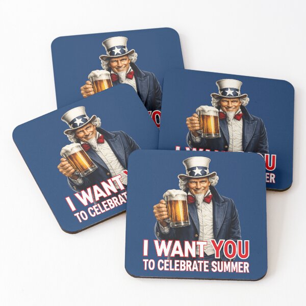 Item preview, Funny Uncle Sam Beer Lover Patriotic Summer Celebration Americana Humor designed and sold by TheTrendsDesk.