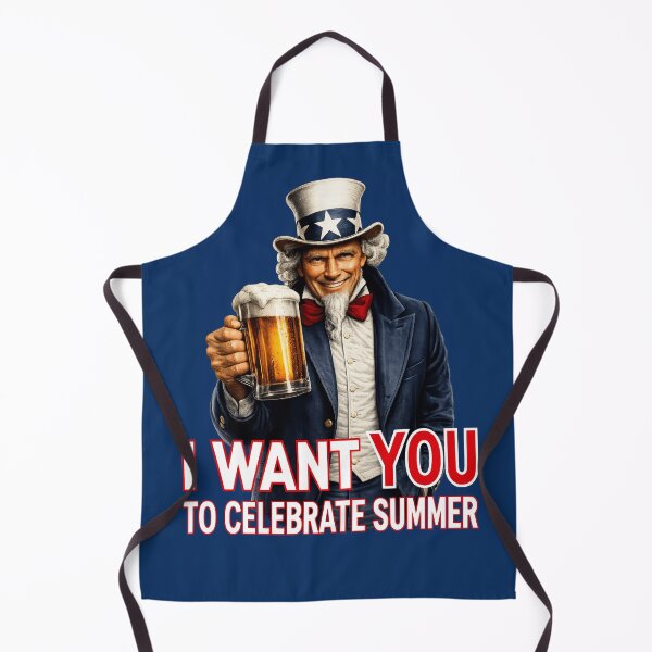 Item preview, Funny Uncle Sam Beer Lover Patriotic Summer Celebration Americana Humor designed and sold by TheTrendsDesk.