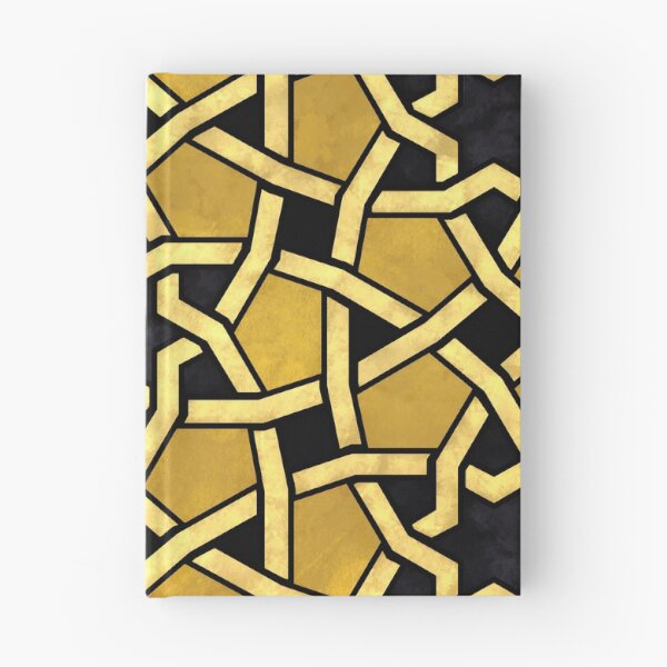 Item preview, Smoky Golden And Black Vintage Stars Moroccan Pattern designed and sold by DEC02.