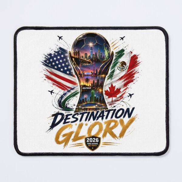 Item preview, Destination Glory 2026 | Three Nations One Trophy Soccer Fan Design designed and sold by TrueArtVibes.
