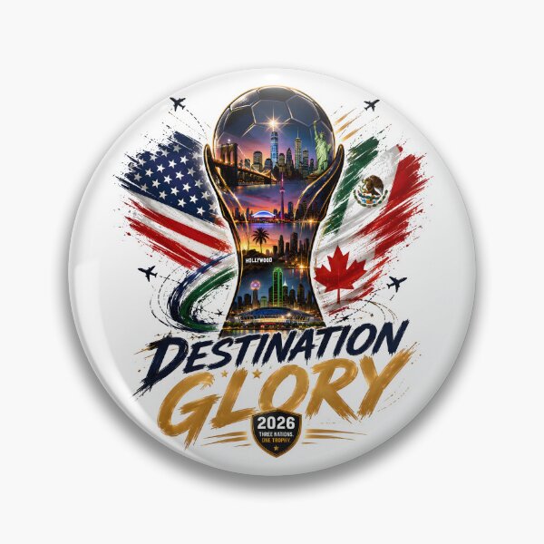 Item preview, Destination Glory 2026 | Three Nations One Trophy Soccer Fan Design designed and sold by TrueArtVibes.