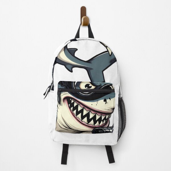 Item preview, Aggressive shark wearing snorkeling mask and tube designed and sold by By:MarcinK.