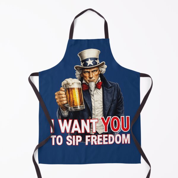 Item preview, Uncle Sam Beer Lover Patriotic Americana Humor Fourth of July designed and sold by TheTrendsDesk.