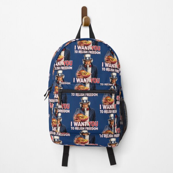 Item preview, Funny Patriotic Burger Lover Uncle Sam Americana Food Humor Fourth of July designed and sold by TheTrendsDesk.