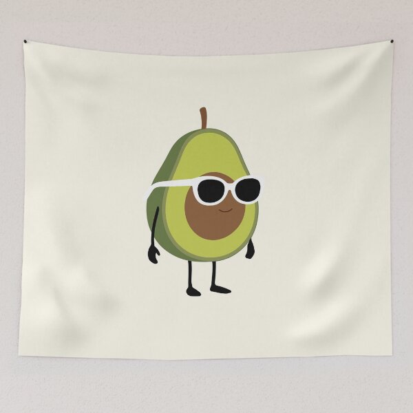 Item preview, Avocado half Flat designed and sold by White Rim Mates.