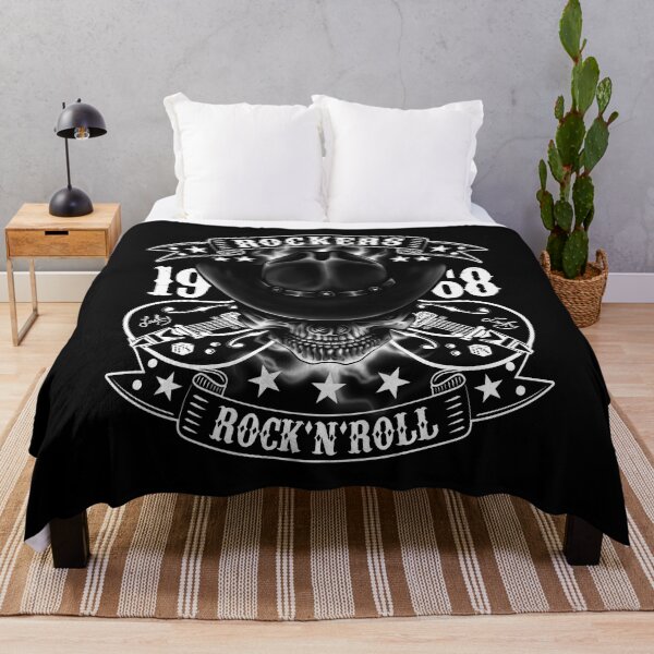 Item preview, Rockabilly Skull 1968 Rock N Roll Guitars Bikers designed and sold by MemphisCenter.