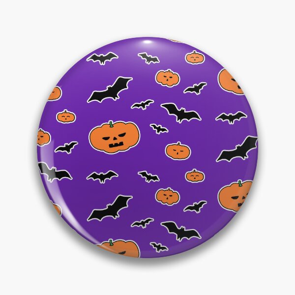 Item preview, Cute Spooky Halloween Pumpkin And Bat Doodle Pattern designed and sold by ubborn.