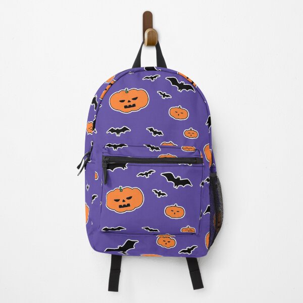 Item preview, Cute Spooky Halloween Pumpkin And Bat Doodle Pattern designed and sold by ubborn.