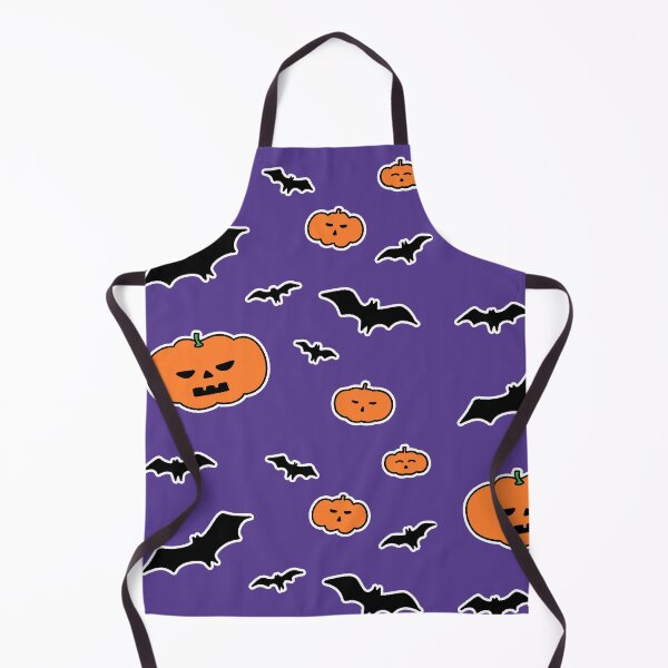 Item preview, Cute Spooky Halloween Pumpkin And Bat Doodle Pattern designed and sold by ubborn.
