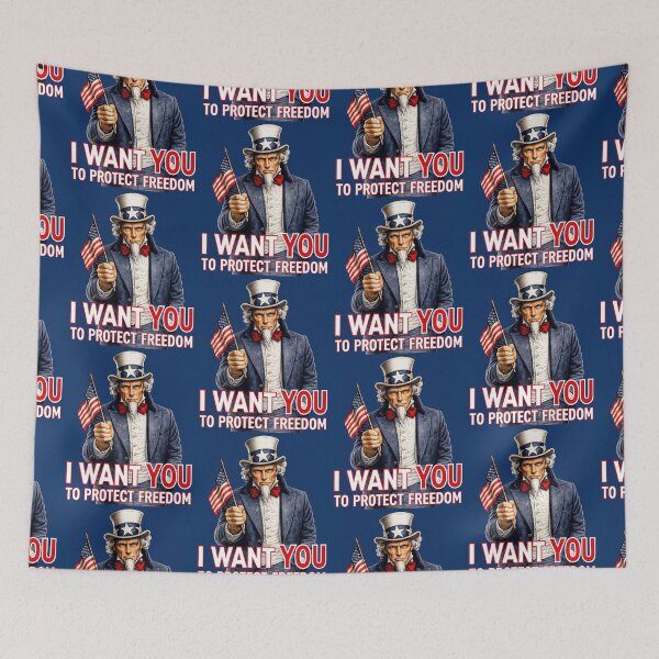 Item preview, Patriotic Uncle Sam Americana American Flag Freedom July 4th designed and sold by TheTrendsDesk.