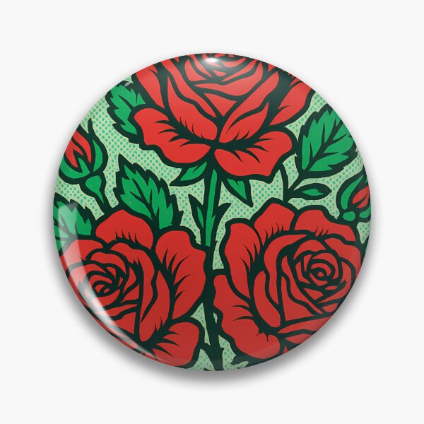 Item preview, Retro Pop Art Poster Illustration of Wild Rose Flowers | Bold Floral Bloom Print with Vibrant Pink Petals & Vintage Botanical Aesthetic | Nature-Inspired Wall Art Decor designed and sold by PaintedPixels01.