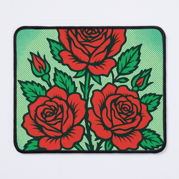 Item preview, Retro Pop Art Poster Illustration of Wild Rose Flowers | Bold Floral Bloom Print with Vibrant Pink Petals & Vintage Botanical Aesthetic | Nature-Inspired Wall Art Decor designed and sold by PaintedPixels01.