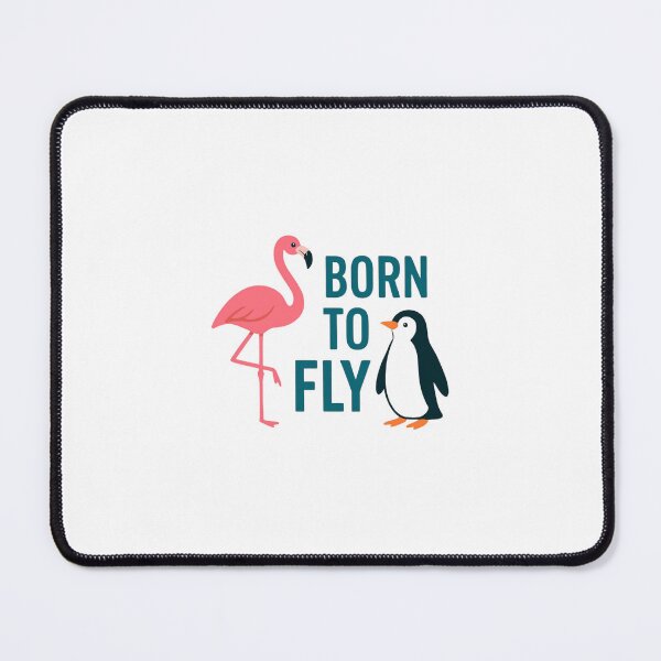 Item preview, Born to Fly - funny designed and sold by Nene Bird Designs.