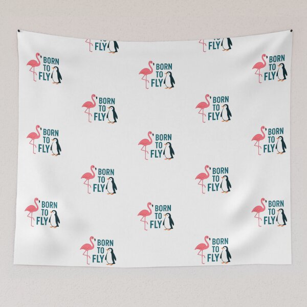 Item preview, Born to Fly - funny designed and sold by Nene Bird Designs.