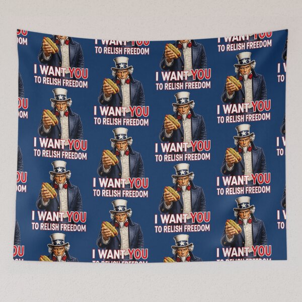 Item preview, Funny Hot Dog Lover Patriotic Americana Food July 4th Humor designed and sold by TheTrendsDesk.