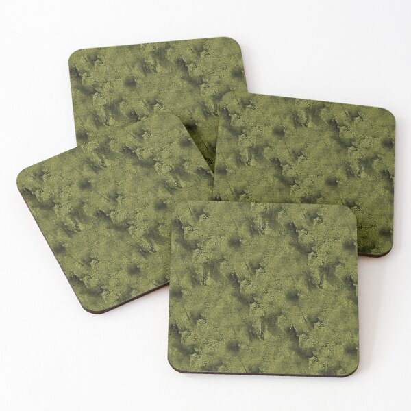 Item preview, Grunge Monochromatic Textured Abstract in Olive Green designed and sold by Artistestella.