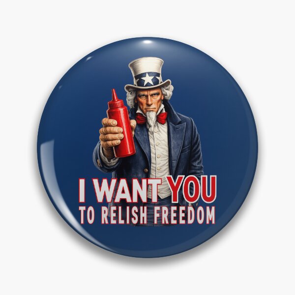 Item preview, Funny Ketchup Lover Uncle Sam Food Humor designed and sold by TheTrendsDesk.