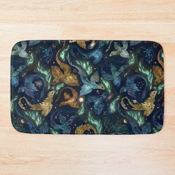 Item preview, Dragon fire dark gold & navy blue  designed and sold by Differenceee.