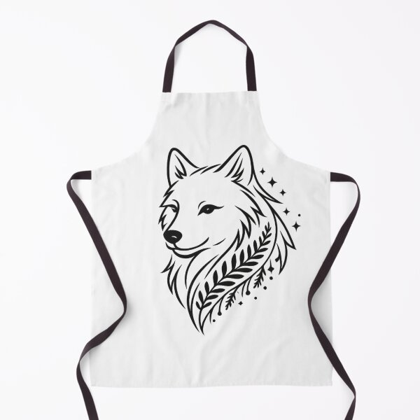 Item preview, Mythical Forest Wolf Spirit Line Art designed and sold by tineldesign.