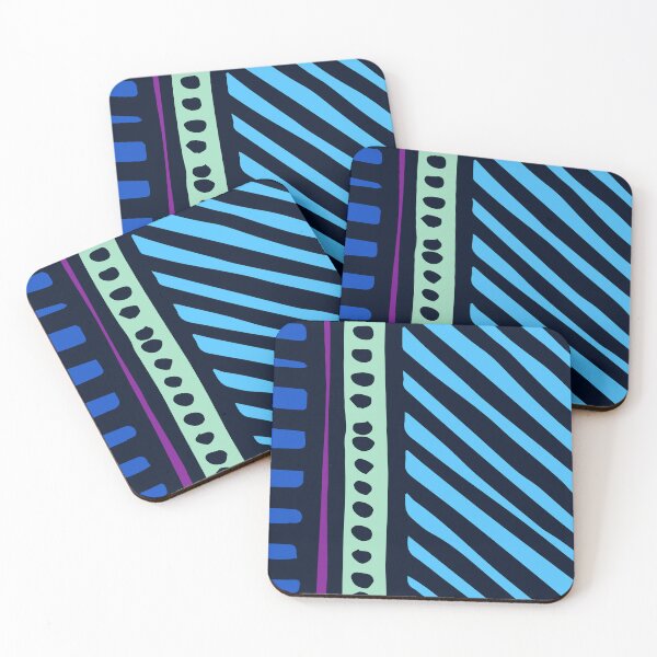 Item preview, Mid-Century Modern Blue, Aqua And Pastel Green Pattern designed and sold by DEC02.