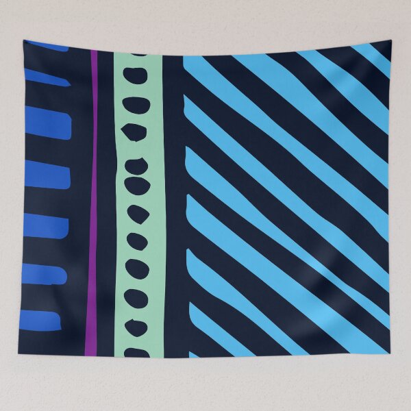 Item preview, Mid-Century Modern Blue, Aqua And Pastel Green Pattern designed and sold by DEC02.