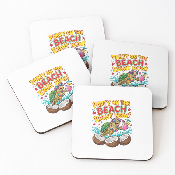 Item preview, Party On The Beach Right Now Turtle Summer Vacation  designed and sold by inkflair2.
