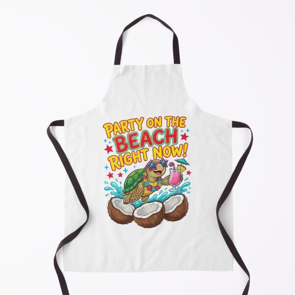 Item preview, Party On The Beach Right Now Turtle Summer Vacation designed and sold by inkflair2.