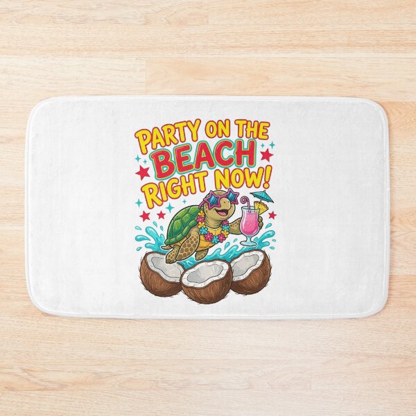 Item preview, Party On The Beach Right Now Turtle Summer Vacation  designed and sold by inkflair2.