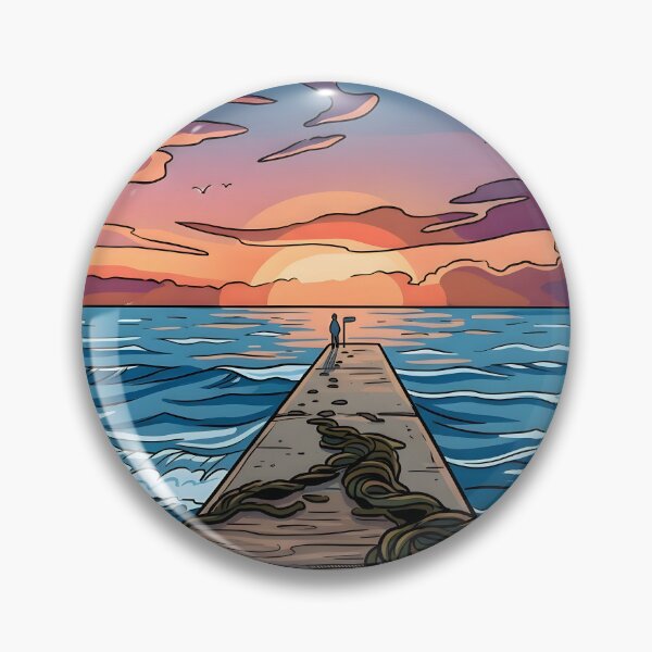 Item preview, Lofi Sunset Pier designed and sold by henkephotoart.