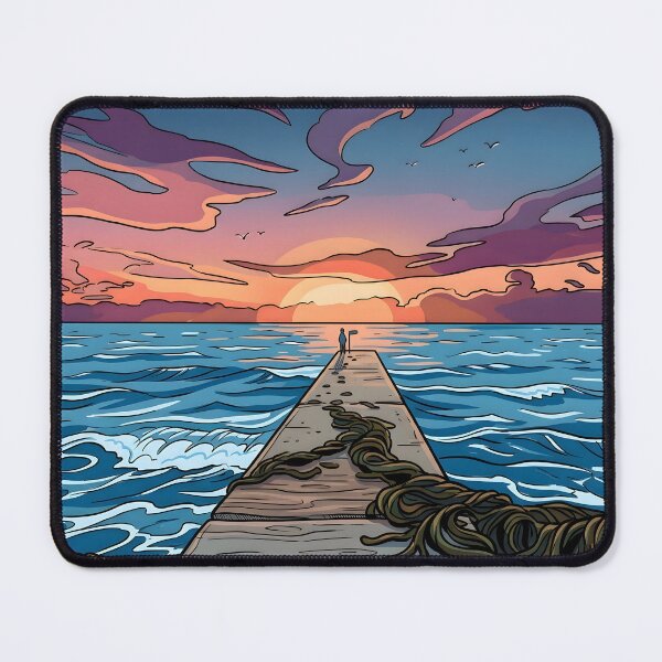 Item preview, Lofi Sunset Pier designed and sold by henkephotoart.
