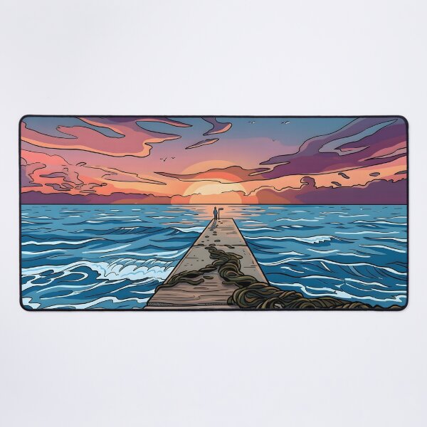 Item preview, Lofi Sunset Pier designed and sold by henkephotoart.